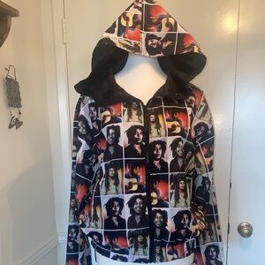 Jammin’ Bob Marley 🎶 Graphic Light Spring Summer Jacket Sz S/M